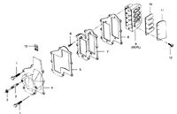 FORCE FORCE 1991 50 H.P. "B" MODELS REED PLATE AND ADAPTER FLANGE