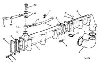 MERCRUISER D3.6L BRAVO DIESEL MANIFOLD STRIP