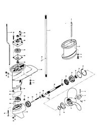 CHRYSLER 25 H.P. GEAR HOUSING