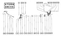 MERCRUISER 270 ENGINE REVERSE LOCK VALVE ASSEMBLY AND SHIFT LEVER