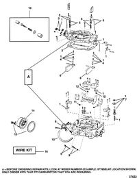 MERCRUISER 5.7L/LX 350 MAG ALPHA/BRAVO CARBURETOR(WEBER)