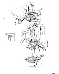 MERCRUISER 165 HP - 3.7L/170 HP/180 HP-3.7 L/LX/190 HP CARBURETOR(ROCHESTER) (180-190-3.7L/LX)