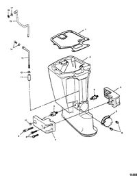 FORCE FORCE 1989 A MODEL 35 HP Motor Leg