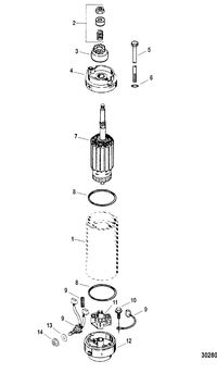 SPORTJET 240 EFI M2 JET DRIVE Starter Motor Assembly
