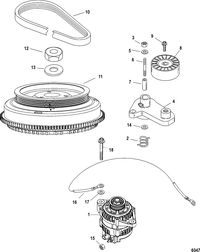 RACE OUTBOARD 250XS DFI (3.0L) Flywheel/Alternator