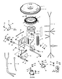 FORCE FORCE 1990 50 H.P. "B" MODELS ELECTRICAL COMPONENTS