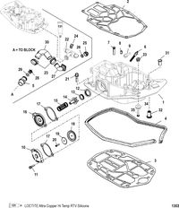 MERCURY/MARINER 200/225 DFI (3.0L) EXHAUST PLATE