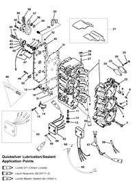 MERCURY/MARINER 75/90 HP 65 JET (3 CYLINDER) CYLINDER BLOCK (USA-S/N-0G127500/BEL-9836633 & UP)