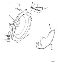 MERCRUISER 502 MAGNUM BRAVO ENGINE (GEN V) FLYWHEEL HOUSING