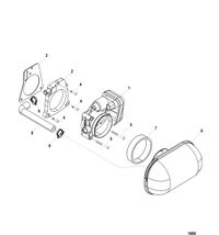 MERCRUISER 8.1L INBOARD Throttle Body, Digital Throttle-Shift