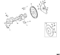 MERCRUISER 5.0L/5.7L ALPHA/BRAVO GEN+ Crankshaft And Flywheel