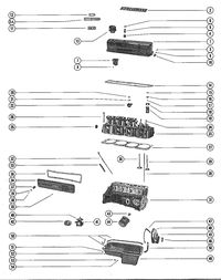 MERCRUISER 140 ENGINE CYLINDER HEAD AND ROCKER COVER