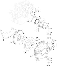 MERCRUISER 383 MAG STROKER BRAVO-REMAN Flywheel Housing