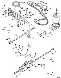 FORCE FORCE TRIM AND TILT MODELS 85 THRU 150 HP TRIM & TILT ASSEMBLY(853515A4)