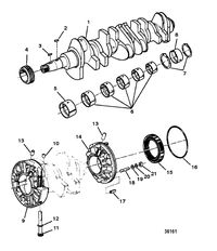 MERCRUISER D3.6L BRAVO DIESEL CRANKSHAFT