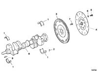 MERCRUISER 5.7L COMPETITION SKI ENGINE Crankshaft & Flywheel