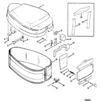 MERCURY/MARINER 45/50 HP COWLING