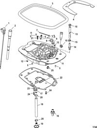 MERCURY/MARINER 40/50/60 EFI (4 CYLINDER) 4-STROKE Adaptor Plate