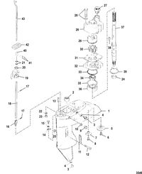 MERCURY 15HP SEAPRO 4-STROKE INTERNATIONAL Gear Housing, Driveshaft