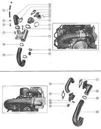 MERCRUISER 140 ENGINE (6 CYLINDER) FRONT WATER DISTRIBUTION ASSEMBLY