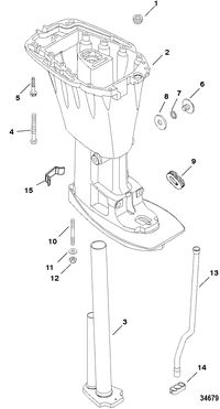 MERCURY/MARINER 25 (4-STROKE) Driveshaft Housing