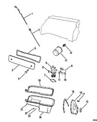 MERCRUISER 3.0L/LX ALPHA ONE Oil Pan and Oil Pump