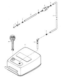 CHRYSLER 15 HP FUEL TANK AND LINE