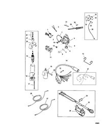 MERCURY/MARINER 20/25/JET 20 SEAPRO/MARATHON 15XD SUPER 15/JET 20) (2-STROKE) Electric Start Components
