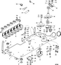 RACE STERNDRIVE RACE 1650 QC4V Electrical Plate Assembly