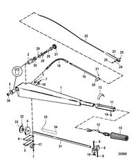 MERCURY/MARINER 55/60/45 JET/60 BIGFOOT  (2-STROKE) Steering Handle Kit