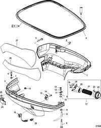 RACE OUTBOARD 300XS (3.2L) Bottom Cowl