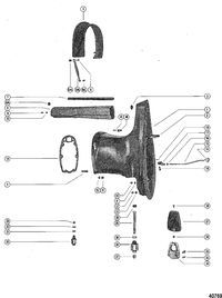 MERCURY MERC 1150 DRIVESHAFT HOUSING ASSEMBLY