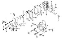 FORCE 40/50 H.P. REED PLATE AND ADAPTER FLANGE