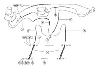 MERCRUISER 888 STERN DRIVE (1.50) RATIO TRIM CYLINDERS AND HYDRAULIC HOSES