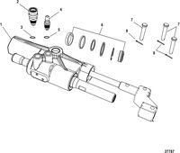 MERCRUISER VAZER Steering Cylinder, Power Assisted