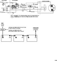 TROLLING MOTOR MOTORGUIDE 600 SERIES Wire Diagram(Model 6107V) (36 Volt)