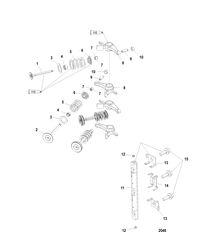 MERCURY 25 (4- STROKE) Intake/Exhaust Valves