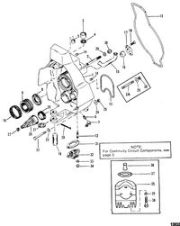 MERCRUISER ALPHA ONE GEN II STERNDRIVE AND TRANSOM ASSEMBLY Gimbal Housing