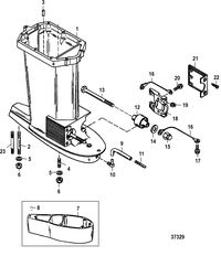 MERCURY/MARINER 100/115/125 HP 80 JET  (4 CYLINDER) DRIVESHAFT HOUSING