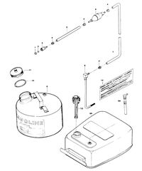 CHRYSLER 6 HP SPECIAL FUEL TANK AND LINE