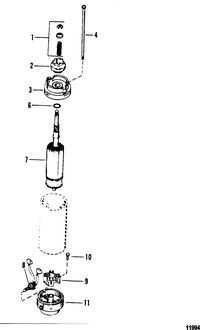 MERCURY/MARINER 220 H.P. (V-6) Starter Motor