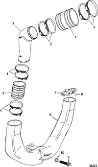 Mercruiser Exhaust Water Shutter | PerfProTech.com