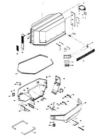 CHRYSLER 55 H.P. ENGINE COVER AND SUPPORT PLATE