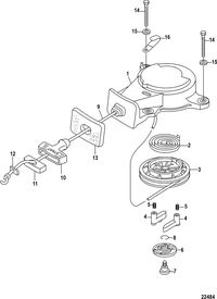 MERCURY/MARINER 2/2.5/3.5 4-STROKE Recoil Starter