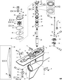 RACE OUTBOARD 250 XS(3.0L DFI) Gear Housing, Driveshaft - TorqueMaster