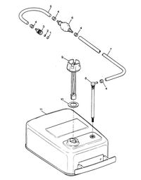 SEARS SEARS 7.5 H.P. FUEL TANK AND LINE