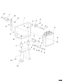 MERCRUISER CUMMINS/MERCRUSER DIESEL (2.8L/165) (4.2L/250) Control Unit And Bracket