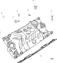 MERCRUISER 5.7L TOW SPORT Intake Manifold, Four Barrel