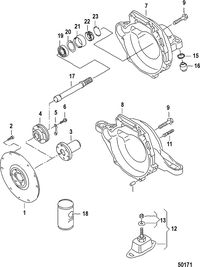 MERCRUISER VW 2.5L CLUTCH HOUSING/FIXTURE WASHER