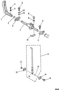MARINER 6/8 HP GEAR SHIFT LINKAGE